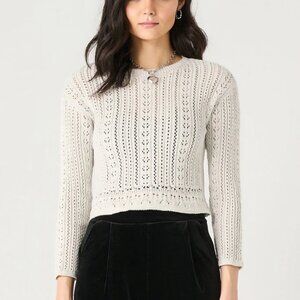 Silver Cropped Sweater
